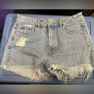 Divided‎ Denim Distressed Women Shorts size 10